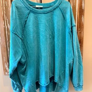 Easel Never Worn Top. Size S . Runs large in size. Cotton/Spandex